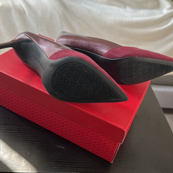 BRAND NEW NEVER WORN gorgeous wine purple stilettos - Picture 5 of 6